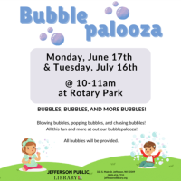 Bubblepalooza at Jefferson Public Library