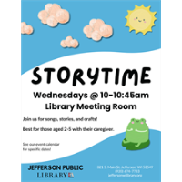 Storytime @ the Jefferson Public Library