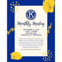 Kiwanis Monthly Meeting