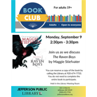 Adult Book Club at the Jefferson Public Library