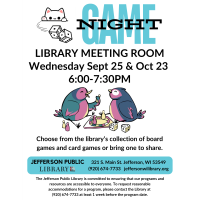 Game Night at the Jefferson Public Library