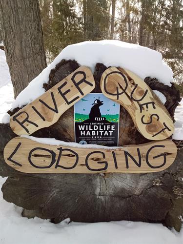 River Quest Lodging is a Certified Wildlife Habitat