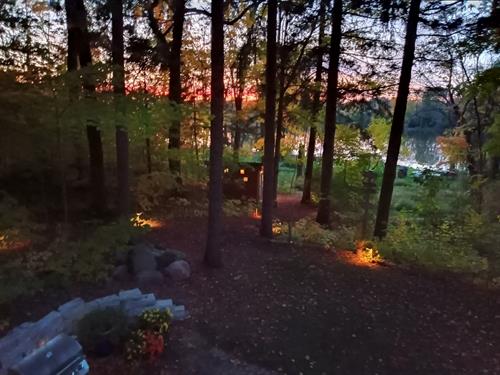 Sunset at River Quest Lodging on the Rock River