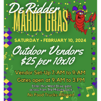 Outdoor Vendors @ DeRidder Mardi Gras Events
