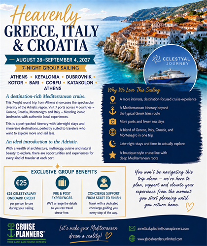 Heavenly Adriatic Aug 2027