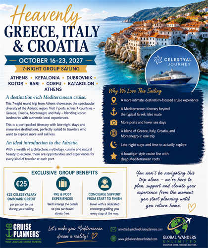 Heavenly Adriatic Oct 2027