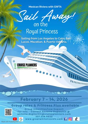 Mexican Riviera on the Royal Princess Feb 2026