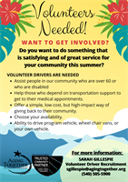 Volunteer Driver Opportunities!