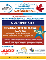 2023 Art of Aging Lifestyle & Wellness Expos (Culpeper)