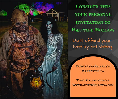The Spirits come alive during October with Haunted Hollow