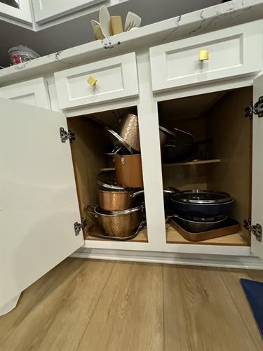 Pots & Pans Cabinet - Before