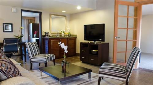 Each Two Room Suite comes with a Sofa Sleeper, Two- 40" Flat Screen TV in each room
