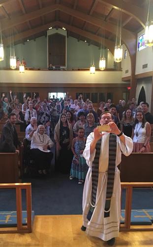 A congregational selfie