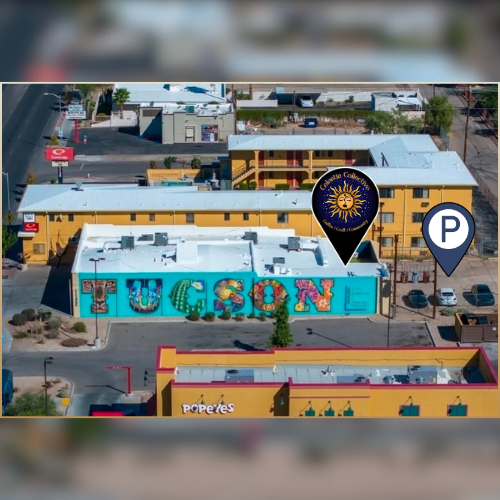 Operating as a speak-easy, parking and entrance are behind the building.