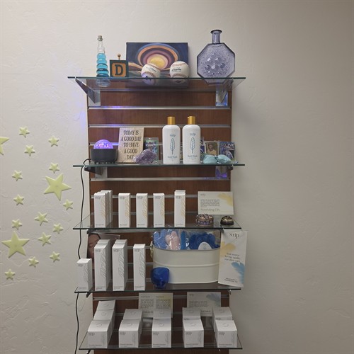 Waxing aftercare retail shelves