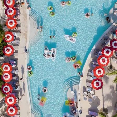 Experience Virgin Voyages’ exclusive Beach Club at Bimini in the Bahamas.