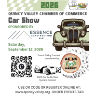 2026 Quincy Valley Chamber of Commerce Car Show