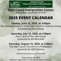 Economic Impact of the D&H Canal on Sullivan County presented by John Conway
