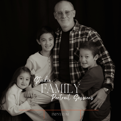 Studio Family Portraits Luxury Black and White Series