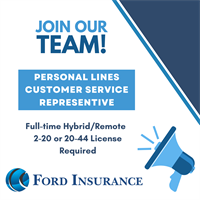 Insurance Customer Service Rep- Personal Lines- Hybrid/Remote