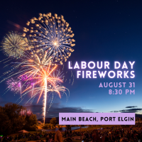 Labour Day Fireworks - Port Elgin