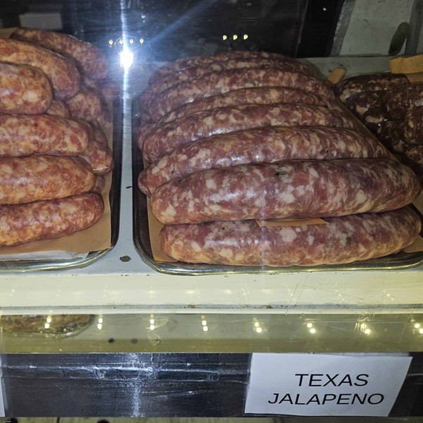A wide variety of pork sausage, made in house