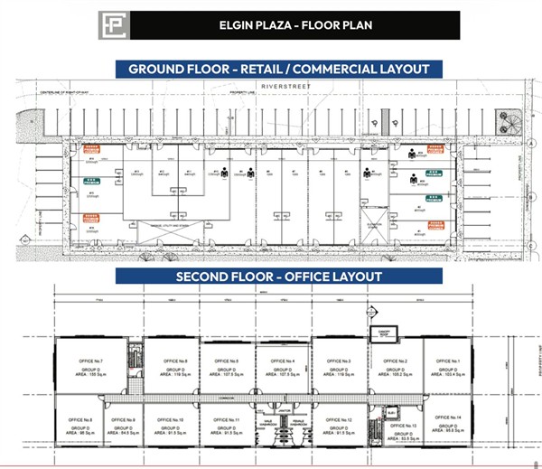 Floor Plan for main and second floor