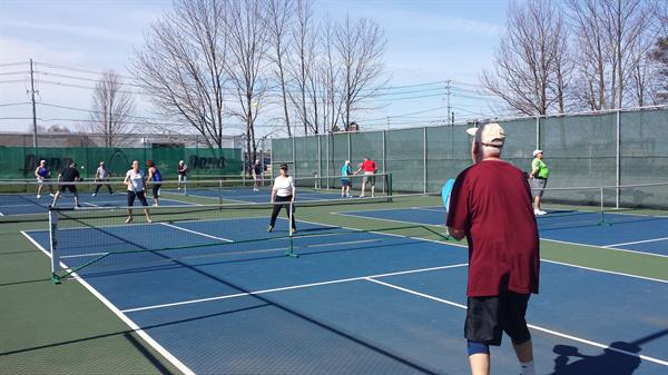 Outdoor pickleball courts