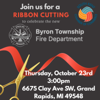 Ribbon Cutting for Byron Township Fire Department