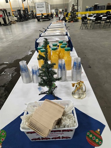 We can set up a fun display even on factory floors!