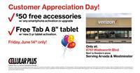 Customer Appreciation Day at Verizon-Cellular Plus