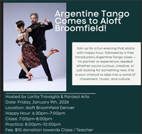 Argentine Tango Comes to Aloft Broomfield! (Member Event)
