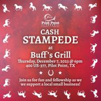 Happening TODAY: Cash Stampede at Buff's Grill