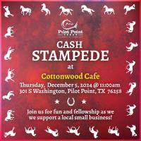 Cash Stampede at Cottonwood Cafe