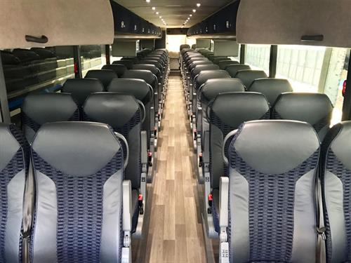 56 Passenger Motorcoach Inside