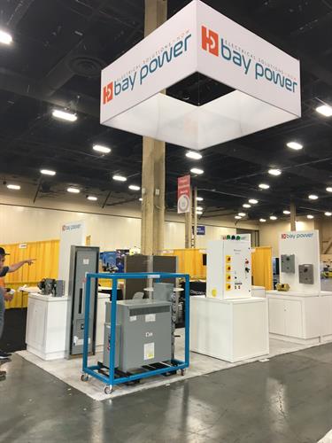 Tradeshow booth for Bay Power