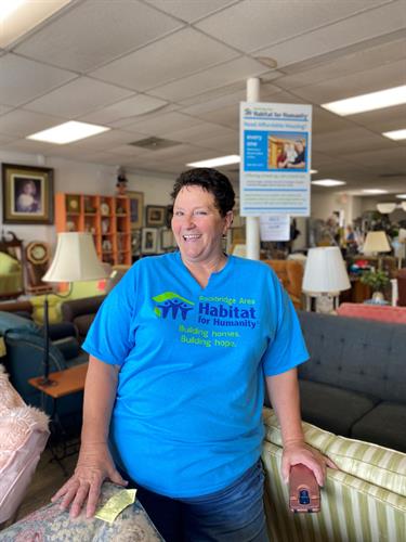 Jane Ann at the Lexington ReStore, homeowner and store manager