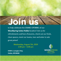 Woodspring Suites Ribbon Cutting and Grand Opening