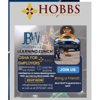 JBW Solutions LLC and Hobbs Chamber present member only Learning Lunch