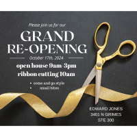 Edward Jones Re-Grand Opening Ribbon Cutting