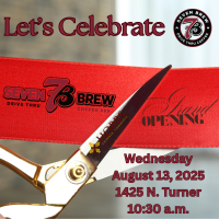 Ribbon Cutting For Seven Brew
