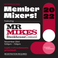 Member Mixers! Featuring Mr. Mike's Steakhouse Casual 