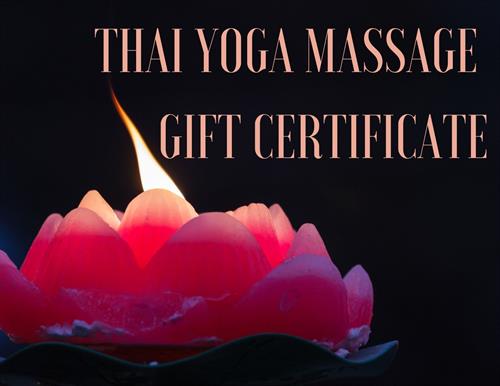 Looking for Christmas gift that lasts?  Thai Yoga Massage gift certificates for friends, family and even staff and co-workers.