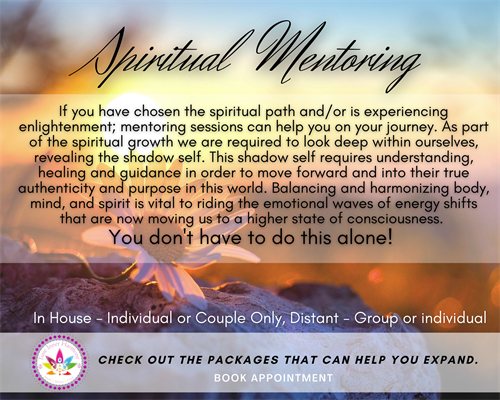 spiritual Mentoring In house, distant or mobile