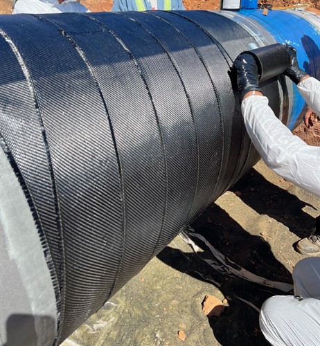 CarbonSeal Large diameter pipe repair 