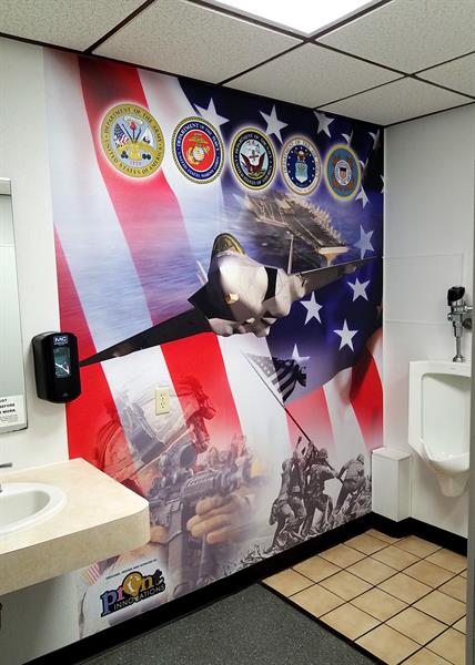 Wall Murals: Custom design. printed and installed - Removable non-residue adhesive material