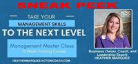 12-week Management Master Class SNEAK PREVIEW
