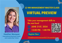 12-week Management Master Class VIRTUAL PREVIEW