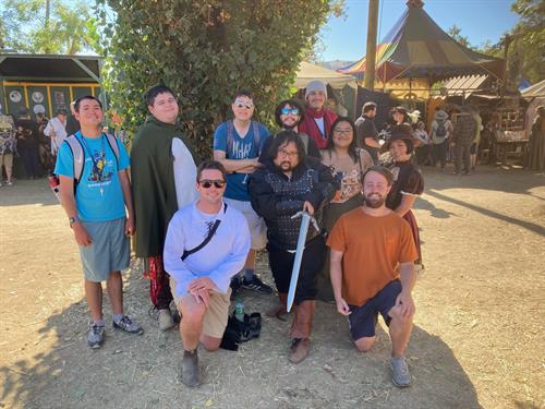 Students and staff enjoying a great day at the Renaissance Fair! 