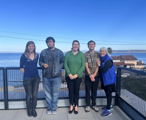 CLE students and staff joined fellow volunteers to celebrate the end of year banquet at the Monterey Bay Aquarium’s Volunteer Accessibility Project.